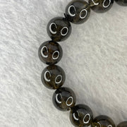 Natural Black Auralite Crystal Bracelet 黑极光手链 32.59g 11.0mm 19 Beads - Huangs Jadeite and Jewelry Pte Ltd