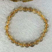 Natural Golden Rutilated Quartz Beads 天然金发水晶手链 14.86g 15cm 7.8mm 24 Beads - Huangs Jadeite and Jewelry Pte Ltd