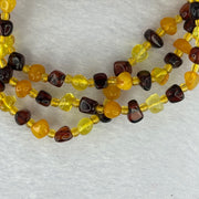 Natural Amber Necklace 天然琥珀项链蜜蜡出牙链琥珀原石多宝 11.43g 62cm 6.6mm - Huangs Jadeite and Jewelry Pte Ltd