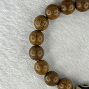 Natural Six Way Wooden Bead With 3 Eyes Dzi Bead Tian Zhu Beads Bracelets 天然六道木带三眼天珠手链 10.56g 16cm 10.3mm 17 Beads/ 13.8 by 10.1mm 1 Bead - Huangs Jadeite and Jewelry Pte Ltd