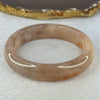 Transparent Pink with Purple and Orange Quartzite Jade Bangle 天山玉手镯 62.0mm 62.98 by 15.5 by 8.8mm