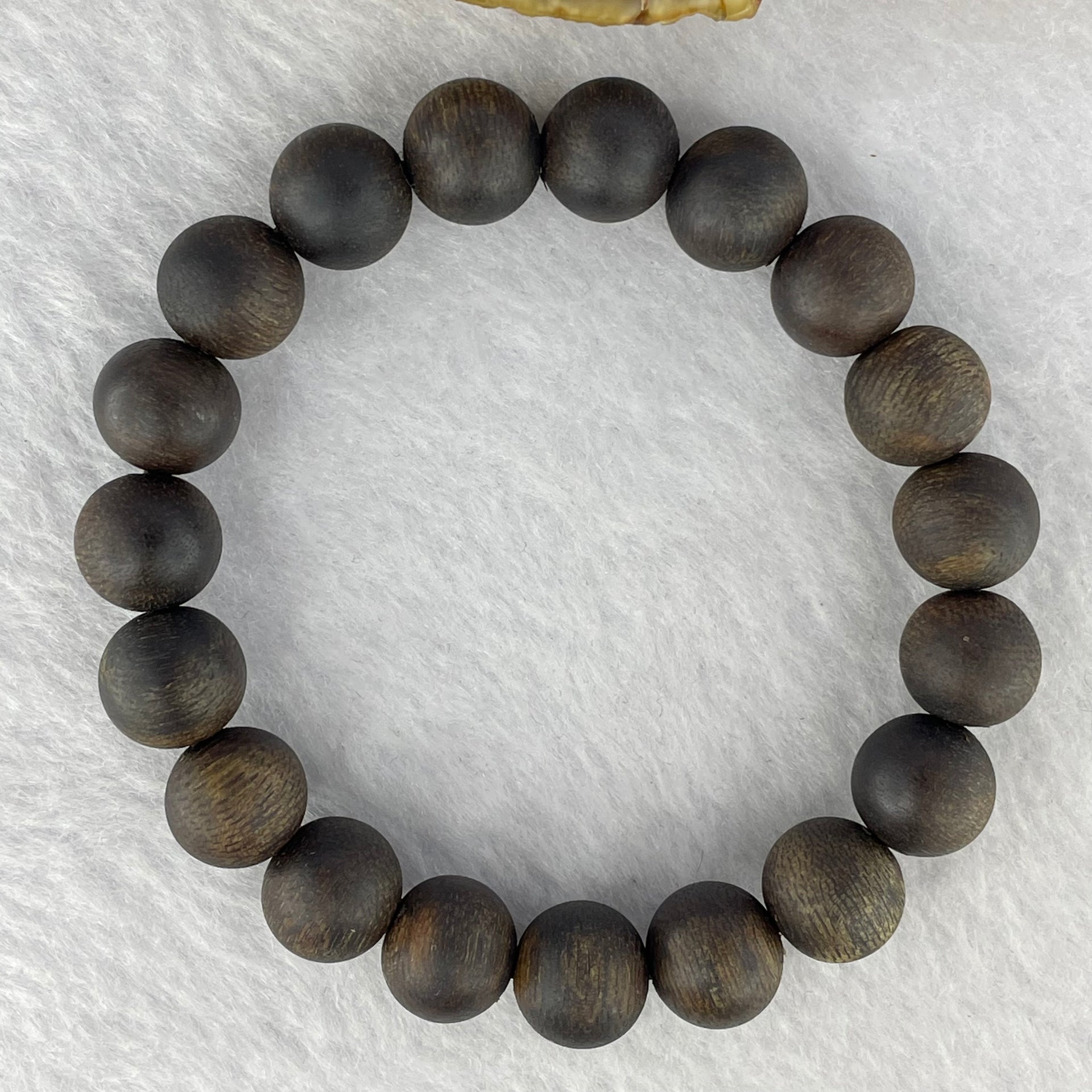 Rare Very Very High End Very Old Wild Vietnam Qi Nan Sinking Type Agarwood Beads Bracelet 罕见非常高端非常古老野生越南奇南沉沉型沉香珠手链 14.86g 17cm 11.2 mm 19 Beads - Huangs Jadeite and Jewelry Pte Ltd