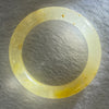 Transparent Yellow Orange Quartzite Jade Bangle 天山玉手镯 Internal Diameter 52.5mm 44.15g 10.8 by 10.3mm