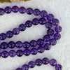 Good Grade Natural Amethyst Necklace 46.64g 53cm 7.8mm 75 Beads