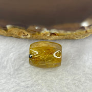 Good Grade Natural Golden Rutilated Quartz Crystal Lulu Tong Barrel 天然金顺发晶水晶露露通桶 
5.82g 16.5 by 13.9mm - Huangs Jadeite and Jewelry Pte Ltd