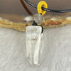 Natural Clear Quartz Pendent Necklace 5.19g 24.5 by 9.9 by 9.3mm