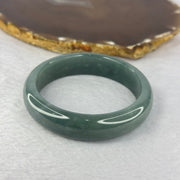 Type A Blueish Green Jadeite Bangle 57.08g 14.7 by 7.5mm Inner Diameter 55.5cm (Close to Perfect) - Huangs Jadeite and Jewelry Pte Ltd