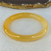 Transparent Orange to Yellow Quartzite Jade Bangle 天山玉手镯 Internal Diameter 57.3mm 38.10g 9.6 by 9.6mm