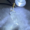 Natural Clear Quartz Pendent Necklace 5.19g 24.5 by 9.9 by 9.3mm