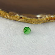 Type A Spicy Green Piao Hua Jadeite Beads for Bracelet/Necklace/Earrings/Ring 0.78g 7.7mm - Huangs Jadeite and Jewelry Pte Ltd