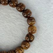 Natural Hainan Huang Huali Rosewood Beads Bracelet 天然海南黄花梨手链 9.94g 17cm 10.9mm 20 Beads - Huangs Jadeite and Jewelry Pte Ltd