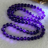 Good Grade Natural Amethyst Necklace 45.90g 53cm 7.9mm 73 Beads