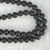 Natural Dark Matt Black Amber Beads Necklace 天然大黑天翁琥珀项链 11.40g 58cm 5.7mm 108 Beads