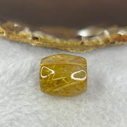 Good Grade Natural Golden Rutilated Quartz Crystal Lulu Tong Barrel 天然金顺发晶水晶露露通桶 
7.11g 16.7 by 15.5mm - Huangs Jadeite and Jewelry Pte Ltd