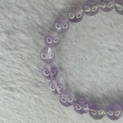 Natural Super 7 Amethyst Beads Bracelet 天然紫超七手链 22.67g 16cm 9.4mm 21 Beads - Huangs Jadeite and Jewelry Pte Ltd