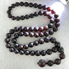 Natural Dark Red Medicine Amber Beads Necklace 天然红药琥珀项链 51.49g 68cm 90.0 - 15.6mm 71 Beads