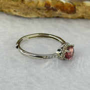 Natural Tourmaline in 925 Sliver Ring (Adjustable Size) 1.45g 5.7 by 4.5 by 2.6mm - Huangs Jadeite and Jewelry Pte Ltd