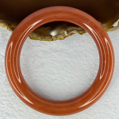 Red Quartzite Jade Bangle 天山玉手镯 Internal Diameter 56.2mm 51.30g 11.2 by 10.9mm