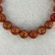 Good Grade Natural Sunstone, Heliolite and Aventurine Feldapar Beads Bracelet 天然金太阳日光石珠手链 24.41g 16cm 9.9 mm 20 Beads - Huangs Jadeite and Jewelry Pte Ltd