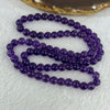 Good Grade Natural Amethyst Necklace 39.39g 52cm 7.2mm 79 Beads