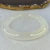 Transparent to White Quartzite Jade Bangle 天山玉手镯 Internal Diameter 57.0mm 66.19g 12.7 by 11.8mm