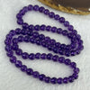 Good Grade Natural Amethyst Necklace 40.44g 52cm 7.3mm 79 Beads