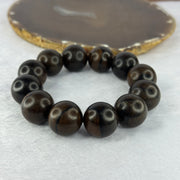 Natural Rosewood Beads Bracelet 53.10g 20cm 20.2mm 12 Beads - Huangs Jadeite and Jewelry Pte Ltd