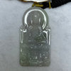 Type A Lavender Green Brown Jadeite Buddha Pendent 44.87g 68.6 by 35.6 by 8.6mm - Huangs Jadeite and Jewelry Pte Ltd