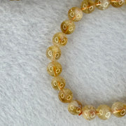 Natural Mountain Yellow Pyramid citrine bracelet 金字塔黄水晶手牌15.17g 15cm 7.9mm 24 Beads - Huangs Jadeite and Jewelry Pte Ltd