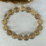 Natural Golden Rutilated Quartz Beads 天然金发水晶手链 41.98g 18cm 12.3mm 17 Beads - Huangs Jadeite and Jewelry Pte Ltd