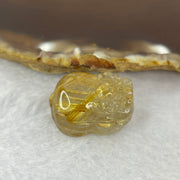 Good Grade Natural Golden Shun Fa Rutilated Quartz Pixiu Charm for Bracelet 天然金顺发水晶貔貅 8.63g 22.3 by 16.5 by 13.3mm - Huangs Jadeite and Jewelry Pte Ltd