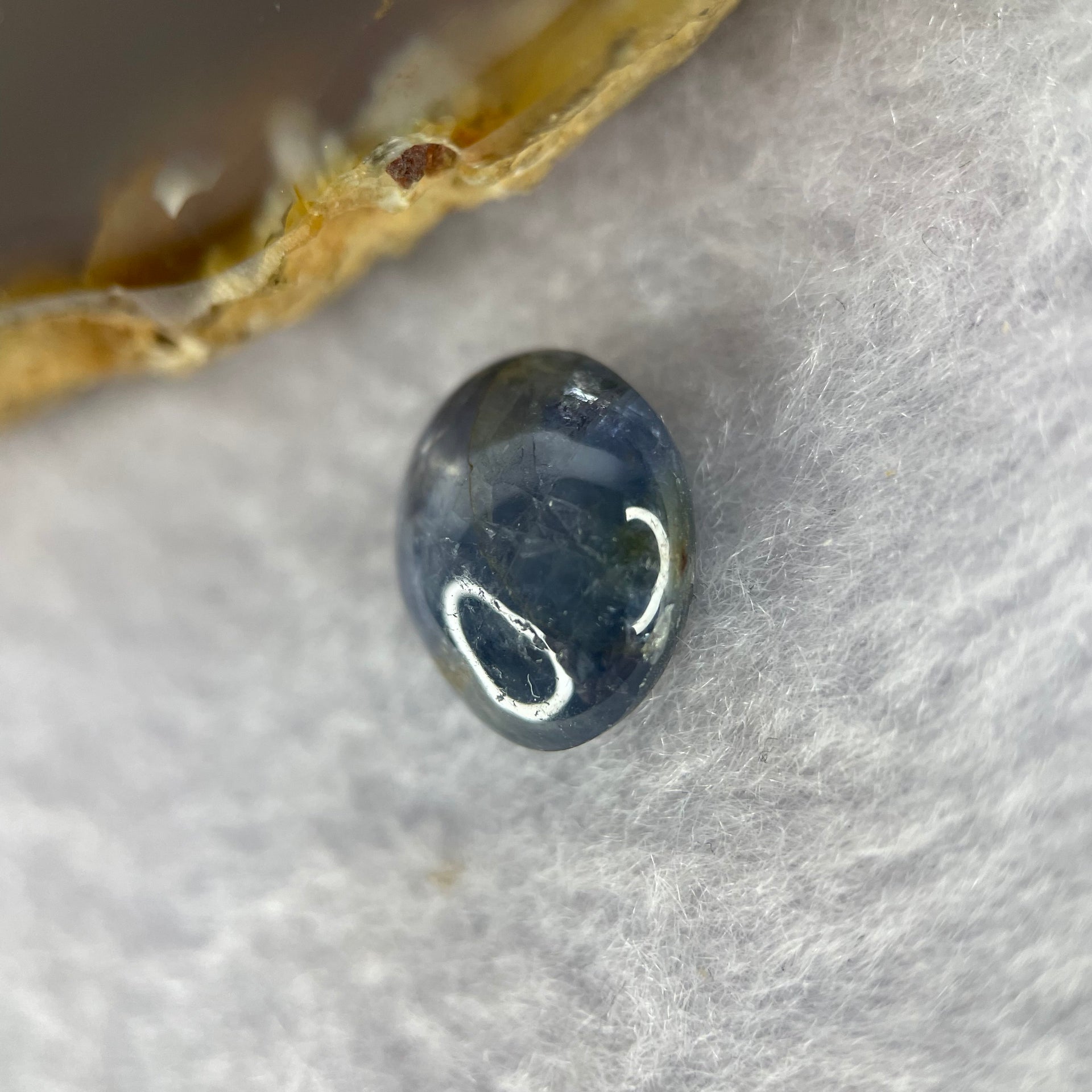 Natural Blue Star Sapphire 11.10 Ct 13.4 by 12.1 by 6.5mm - Huangs Jadeite and Jewelry Pte Ltd