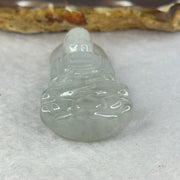 Type A Semi Icy Light Lavender Jadeite Buddha Pendant 25.90g 49.4 by 24.7 by 12.4mm - Huangs Jadeite and Jewelry Pte Ltd