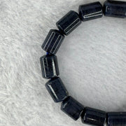 Uncommon Natural Dumortierite Bracelet 30.33 16.5cm 12.6 by 8.9mm 15 Lulu Tong - Huangs Jadeite and Jewelry Pte Ltd