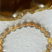 Natural Golden Rutilated Quartz Beads 天然金发水晶手链 15.73g 15.5cm 7.8mm 25 Beads - Huangs Jadeite and Jewelry Pte Ltd