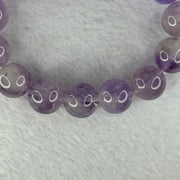 Natural Super 7 Amethyst Beads Bracelet 天然紫超七手链 53.84g 17.5cm 13.9mm 15 Beads - Huangs Jadeite and Jewelry Pte Ltd