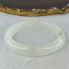 White with Green Piao Hua Quartzite Jade Bangle 天山玉手镯 Internal Diameter 57.8mm 44.10g 11.9 by 11.5mm