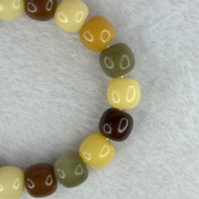 Natural Mixed Color Bodhi Beads Bracelet 天然多宝菩提手链 19.89g 17cm 11.3mm 19 Beads - Huangs Jadeite and Jewelry Pte Ltd