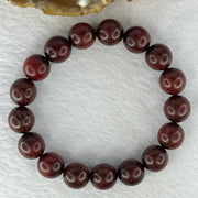 Natural Blood Zitan Beads Bracelet 天然血檀木手链 13.35g 17.5cm 11.9mm 17 Beads - Huangs Jadeite and Jewelry Pte Ltd