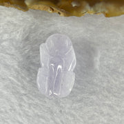 Type A Jelly Light Lavender Jadeite Pixiu Pendent A货浅紫色翡翠貔貅牌 7.81g by 23.3 by 13.8 by 11.7 mm - Huangs Jadeite and Jewelry Pte Ltd