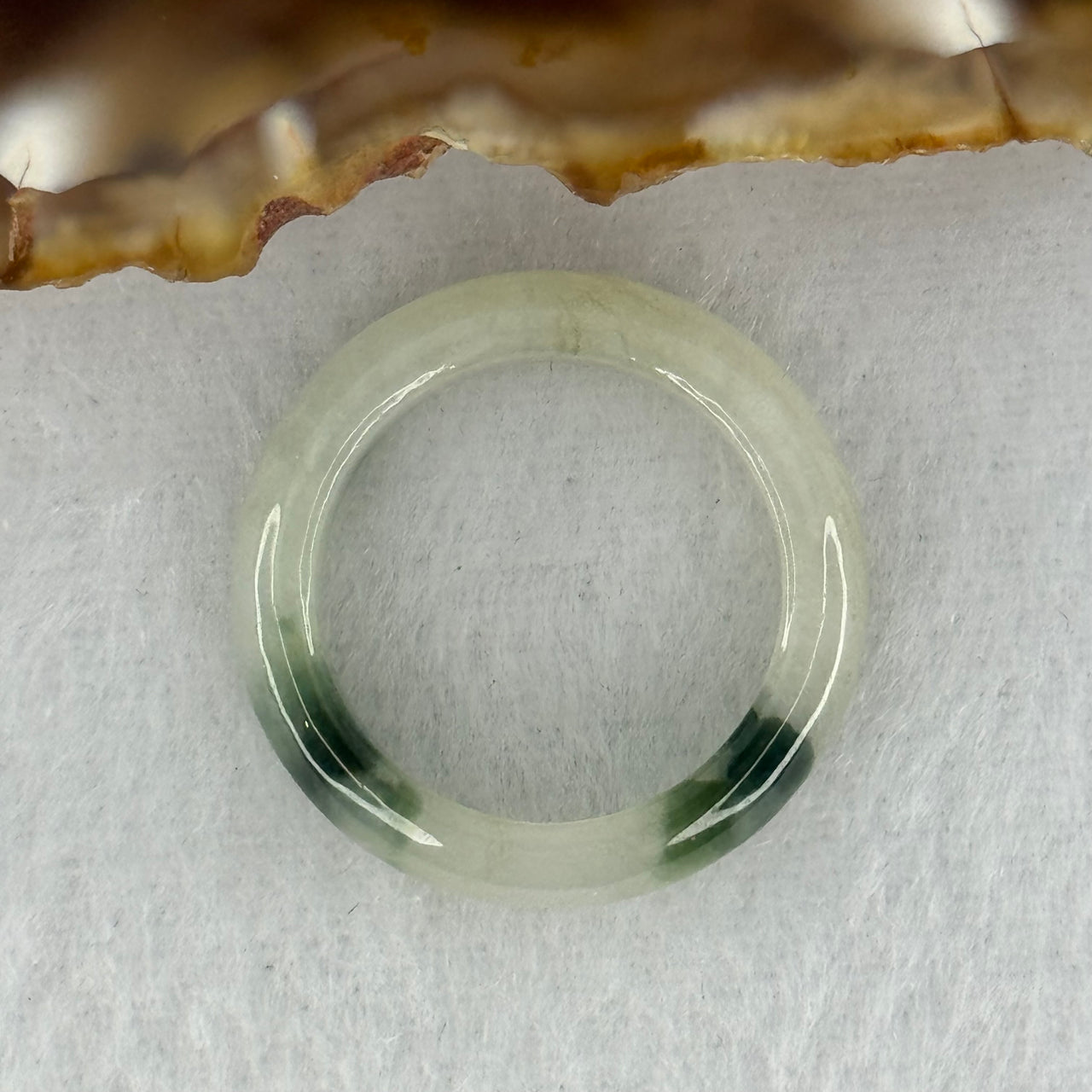 Type A Light Lavender Green with Blueish Green Patches Jadeite Ring 3.11g 5.5 by 3.5mm US6.6 HK14.5 (Very Slight Internal Line)