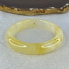 Transparent Yellow White Orange Quartzite Jade Bangle 天山玉手镯 Internal Diameter 53.5mm 48.52g 13.3 by 8.8mm