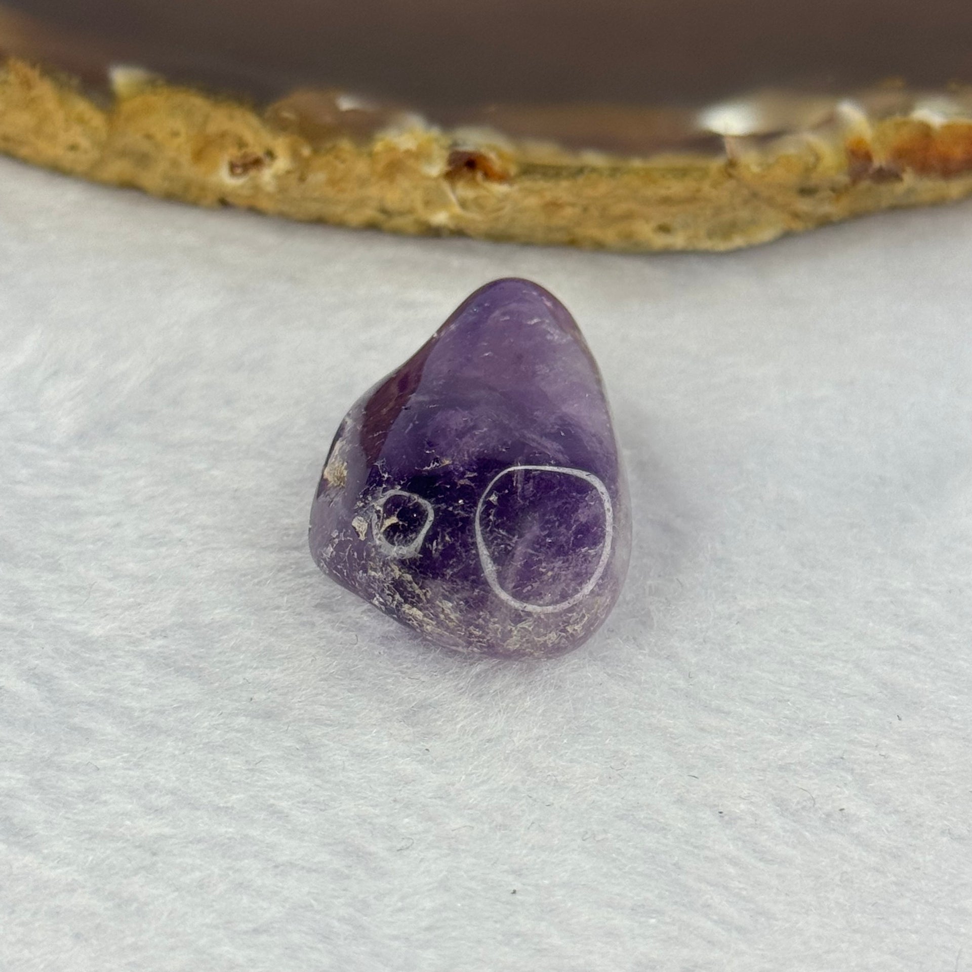 Natural Amethyst Mini Display 11.82g 31.8 by 18.8 by 13.0mm - Huangs Jadeite and Jewelry Pte Ltd