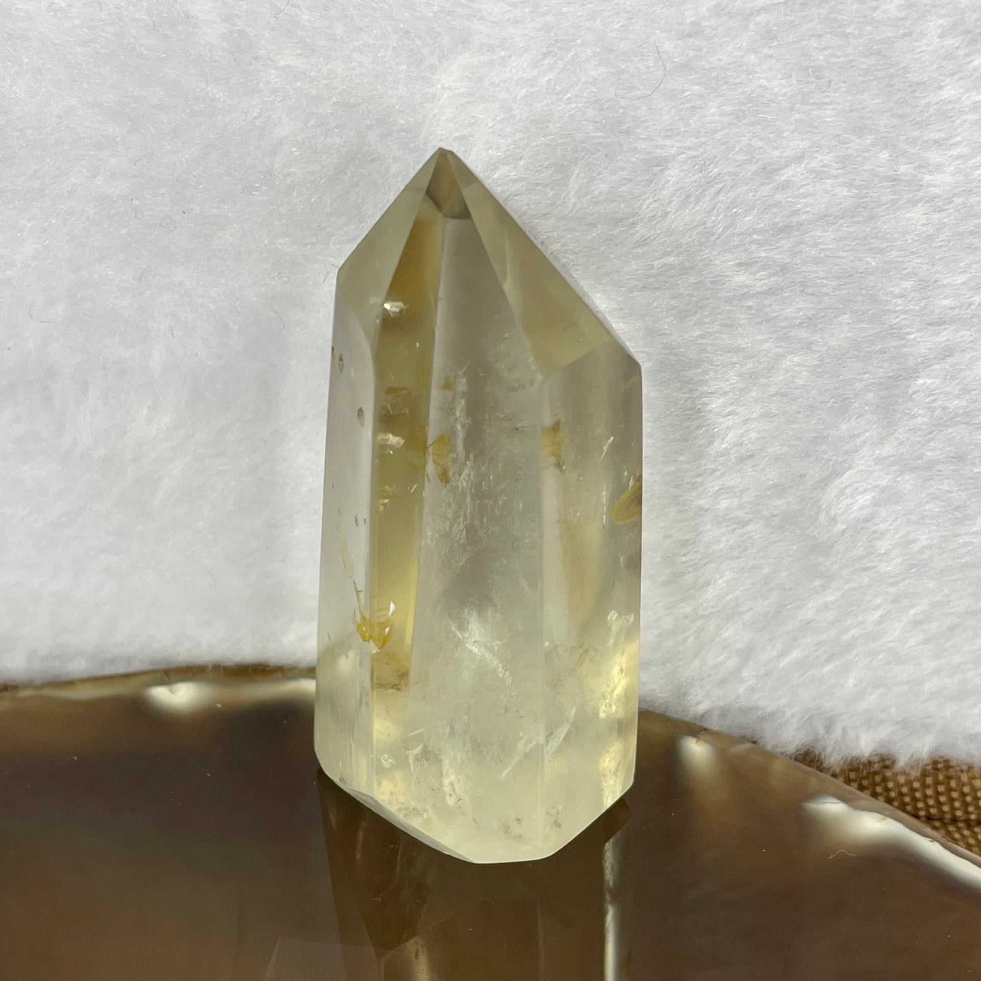 Natural Citrine Quartz Mini Tower Display 58.14g 57.4 by 29.0 by 23.7mm - Huangs Jadeite and Jewelry Pte Ltd