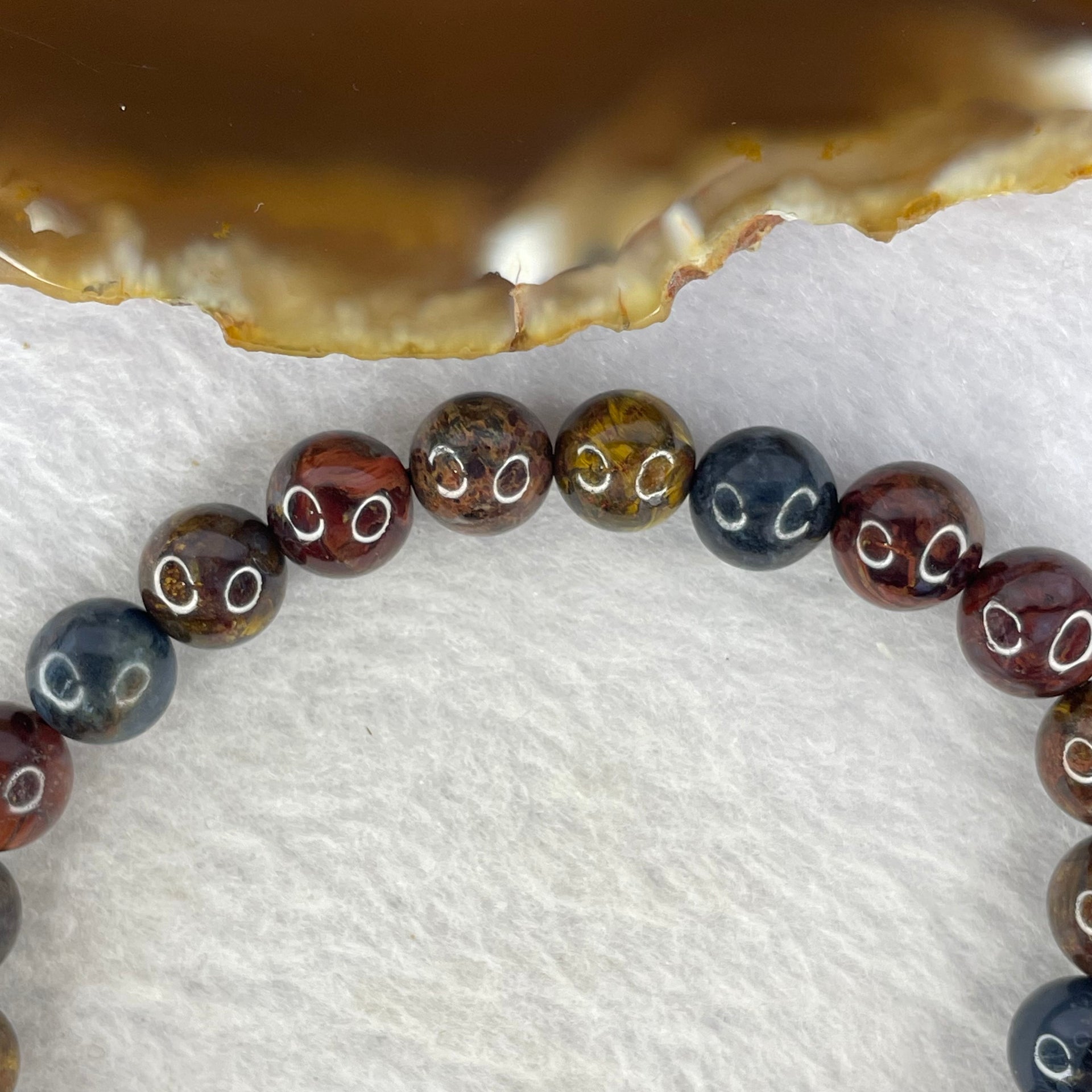 Natural Petersite Peterstone Bracelet 21.69g 8.9 mm 23 Beads - Huangs Jadeite and Jewelry Pte Ltd