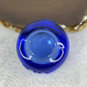 Blue Mini Wealth Pot Luili Display 64.04g by 51.2 by 34.4mm - Huangs Jadeite and Jewelry Pte Ltd