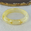 Transparent Yellow White Orange Quartzite Jade Bangle 天山玉手镯 Internal Diameter 53.5mm 48.52g 13.3 by 8.8mm