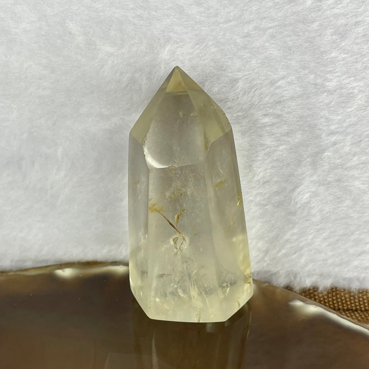 Natural Citrine Quartz Mini Tower Display 58.14g 57.4 by 29.0 by 23.7mm - Huangs Jadeite and Jewelry Pte Ltd