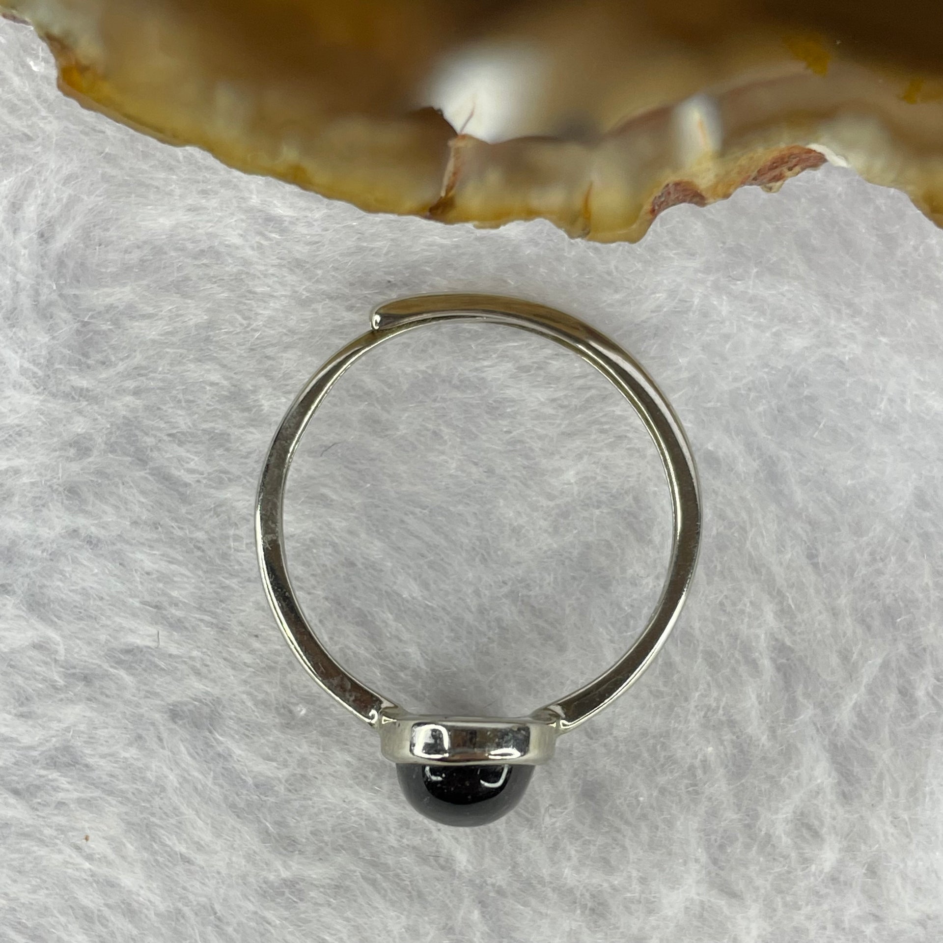 Good Grade Natural Super 7 Crystal in 925 Sliver Ring (Adjustable Size) 天然超级七水晶 925 银戒指（可调节尺寸) 1.64g 8.2 by 6.6 by 4.2mm - Huangs Jadeite and Jewelry Pte Ltd