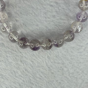 Natural Super 7 Amethyst Beads Bracelet 天然紫超七手链 22.12g 16cm 9.4mm 21 Beads - Huangs Jadeite and Jewelry Pte Ltd